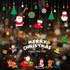 Santa Claus Snowflake Window Sticker Christmas Decorations for Home Wall Xmas Ornaments Year Y201020