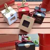 Cake Boxes Transparent Window Kraft Paper Box Foldable Cupcake Wrap Package Valentines Day Christmas Gift Packaging Boxes ZYY124