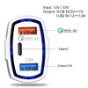 Car Chargers Fast Charging 3-Port Type-C QC 3.0 PD 7A Charger Adapter for Smart Phone iPhone Samsung Xiaomi Huawei