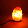 Luci notturne di qualità premium Lampada di roccia di sale di cristallo ionico himalayano con cavo dimmer Interruttore presa UK 1-2 kg - Naturale