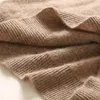Женщины 100% Чистые козные кашемировые вязальные пуловеры 20 цветов. Мягкий теплый теплый свитер верхний сорт стандартная одежда дамы вершины 201221