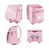 Japan Boys Ortopedic Kids Japanese Bag Student PU Children School Backpack Bags para menina Y200328