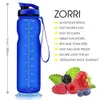Zorri bärbar sportvattenflaska BPA gratis plast utomhus resor som bär vattenflaskor student gourde botelas para agua 201204