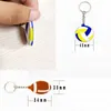 Creative Sleutelhanger Hanger Voetbal Baseball Basketbal Volleyball Beach Ball Rugby Sleutelhanger Auto Bag Decoratie PVC Sleutelhanger Party Gifts