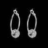 Hot sales 18K Gold/Platinum Plated Disco Ball Bead Oorringen Echte Oostenrijkse Crystal Fashion Kostuum Vrouwen Sieraden voor vrouwen