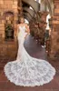 Kitty Chen Mermaid Wedding Dresses Lace Appliques Bridal Gowns Spaghetti Straps Open Back Court Train Sexy Wedding Dress Vestidos De Novia