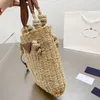 Designer Women Twine Straw Tote Bag Luxurys Designers Väskor Italien Milano Brand Fashion Sunshine Stickning Underarm Beach Handväskor Kvinna Totes