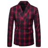 Tang Herfst 2021 Herenpak Modieuze Dark Pattern Gentleman Pak Jacket Terno Masculino Mannen Blazer Masculino Slim Fit M-4XL1