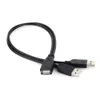 2020 USB 2.0 A Erkek USB Kadın 2 Çift Çift USB Kadın Splitter Uzatma Kablosu Hub Şarj