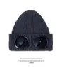 Два очка Goggles Beanies Мужчины Осень Зимняя Вязаная вязаная кепка Skull Sports Hats Women Uniesex Beanies Black Grey1793491