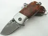 NIEUW 3,46 inch Damascus Pocket Vouwmes VG10 Damascus Steel Blade Shadow Wood   Steel Head Handle EDC Knives