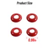 Rode Deurslot Pin Ring Trim Decoratie Cover ABS 4PC voor Dodge RAM 1500 2010-2020 Accessoires
