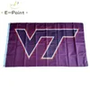 NCAA Virginia Tech Hokies Drapeau 3 * 5 pieds (90 cm * 150 cm) Drapeaux en polyester Décoration de bannière volant drapeau de jardin de maison Cadeaux de fête