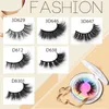3D Real Mink False Eyelashes 6 Styles Thick Curl One-Paire Package Handmade Wholesale