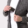 HUMERPAUL RFID Blokkering Beveiliging ID Creditcardhouder Wallet Men Metaal Aluminium Automatisch bedrijf Slim Fashion Gift7320887