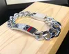Bracciali a catena per uomo donna Bracciale in acciaio al titanio braccialetto moda argento gioielli amante regalo con Box1572726