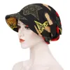 Hooded Cap Women Fall Hat Garland Horsetail Dubbel Hooded Striped Trendy Fashion Stitching Color Head Caps