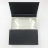 Schwarz-weiße Wimpernhüllen, individuelles Private Label, akzeptieren harte magnetische Box für 25 mm dramatische Wimpern, 3D-Nerzwimpern