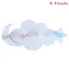 Ganchos trilhos 1pc Criativo Creative Star Lua Cloud Shape Roupas de parede sem unhas Crianças quarto Deco Key Hanger Hanger Kitchen Storage Hook1