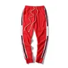 Mens Jogger Pants Drawstring Sports High Fashion 4 Colors Side Stripe Joggers Casual Sport265o
