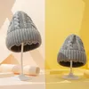 패션 부모 - 자식 겨울 모자 아기 아이 아버지와 어머니 따뜻한 모자 크로 셰 뜨개질 니트 아기 부드러운 따뜻한 솔리드 컬러 모자