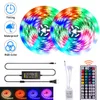 Korting plastic 150-led dimbare lichtstrip Set met IR-afstandsbediening Top-kwaliteit Materiaal LED-strips (witte lampplaat)