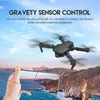 Drones pliables E88 Pro E525 avec caméra 4K, télécommande WiFi, Portable, roulement à 360 °, 2.4G FPV, Mode sans tête, Quadrocopter UAV