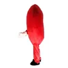 2019 nouveau costume de mascotte d'amour de coeur rouge Costume de spectacle de fête d'anniversaire de la Saint-Valentin Adulte taille 284g