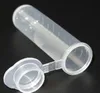 5ml Plastique Clear Test Centrifugge EP Tubes Snap Cap Flacons Exemples d'échantillons de laboratoire Conteneur de laboratoire Test scolaire