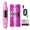 Professional Electric Nail Art Equipment Drill Machine Manicure Milling Cutter Set Files Drill Bits Gel Polish Sanding Tools Polishing With USB Cable