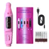 Professionele elektrische nail art apparatuur boormachine manicure frees set bestanden boor bits gel Poolse schuurgereedschap polijsten met USB-kabel