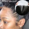 30 pouces Clear HD Lace Front Wig cheveux raides 4x4 perruque fermée