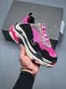 Triple S 17FW The Hacker Project Men Designer Casual Shoes Platform Sneakers Black Wit Gray Pink Blue Light Tan Oreo Old opa Trainers Sports Balencaiga Dames