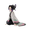 Anime Figur Demon Slayer Kimetsu Nej Yaiba Kochou Shinobu Söt leksaker för barn Collectible Model PVC Doll 220115