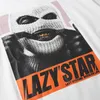 Oversize Hip Hop T Shirt Homens 2020 Streetwear Harajuku Mascarado Homem Imprimir Tshirt de Manga Curta Algodão Casual T-Shirt Preto Plus Size LJ200827