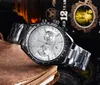 2021 New style Five stitches luxury mens watches All dial work Quartz Watch high quality Top Brand chronograph clock Steel belt me294m
