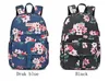 Casual Trendy Schoolbag Printing Waterproof Nylon Söt ryggsäck för resande kvinnamoe ryggsäck med USB