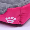 Зимний мягкий кот коврик квадратный теплый домашний подушка собака кровать дышащая маленькая средняя и большая собака гнездо водонепроницаемый питомник съемный моющийся LJ201203