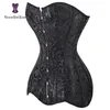 CORSEet de mariée blanche Overbust Korset Sexy Sexy Full Body Shaper Xs à 6xl Spiral Steel anéné le torse CORSET CORSET 942 Y111990234119190