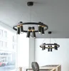 Amerikaanse industriële stijl woonkamer kroonluchter eenvoudige spotlight moderne creatieve decoratie licht Nordic Office Meeting lampen