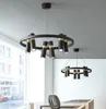 Amerikaanse Industriële Stijl Woonkamer Kroonluchter Eenvoudige Spotlight Moderne Creatieve Decoratie Licht Nordic Kantoor Vergadering Lampen