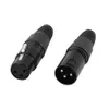 2020 NEW 5 Pairs 3-Pin XLR Mic Microphone Audio Connector Male Plug + Female Socket 7