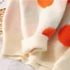 Ebainhui осень зимних свитеров пуловер вишневый узор с длинным рукавом свитер женщин водолазки вязаные перемычки свитер mujer 220216