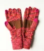 Guantes de invierno de punto Mujeres Diseñadores Pantalla táctil Guante de dedo Espesar Cálido Estiramiento Mitones de lana Moda Adultos Guantes de tejer F120504