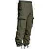 Pantaloni da uomo Mens 2021 Cargo Four Seasons Multi-tasca Sei colori Moda Casual Salopette e pantaloni con coulisse