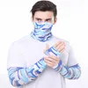 New Cycling Wear Sleeve Bandana Set Warmers Sports Cooling Warmer Running Fishing Cycling Sleeve Sun UV Protection Hand Cover K1208