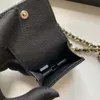 Mode Verkoop van klassieke mini -size damesketen portefeuilles topkwaliteit schapenvacht luxurys designer tas goud en zilveren buckle munt afspreelt3449597