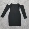 Vestidos casuais 2022 Christimas Mulheres Chegada Moda Black e Prata Diamantes Embelezamentos Dresses de festa de bandagem por atacado1