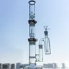 Glass Bong 3 Chambers Water Pipes Comb Disc Build A Bong Pipe Bongs Glass Oil Dab Rigs Dome Showerhead With Ash Catcher Straight Tube WP522