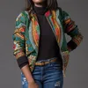 African Print Women Four Season long sleeve chiffon cardigan Short Casual Durable Jacket M0828226v